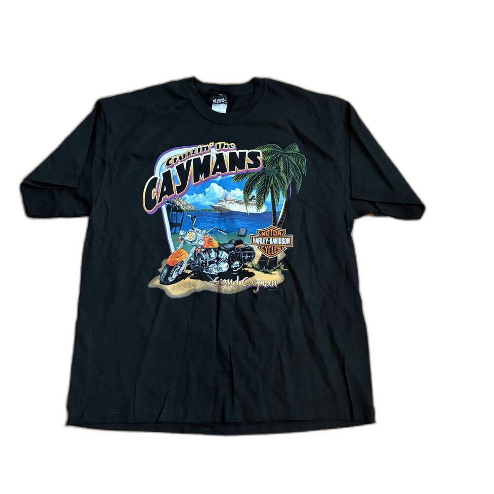 Harley-Davidson Cruzin In The Caymans Grand Cayman Graphic T-Shirt XL Motorcyle